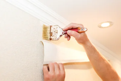 Pose de papier peint à Serriera — revêtements muraux et toiles de verre